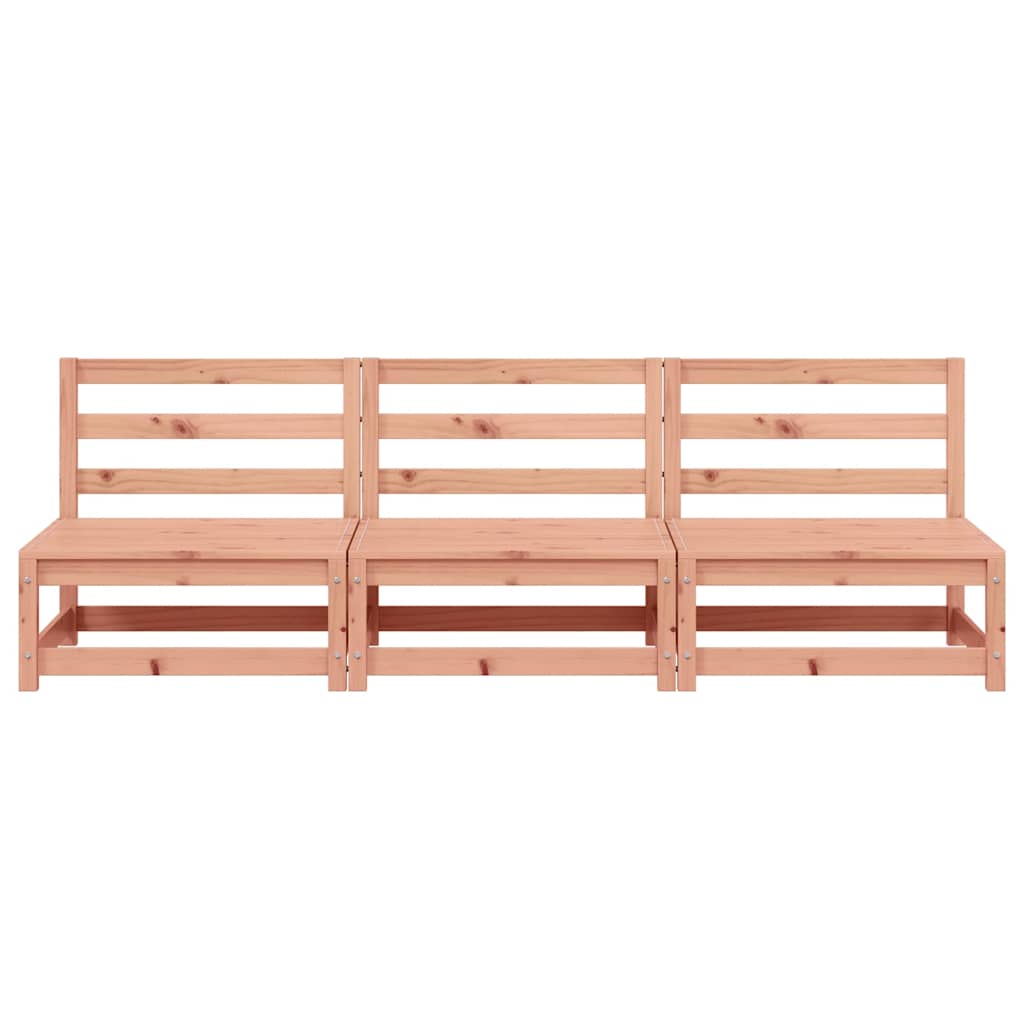 Garden Sofas Armless 3 pcs 70x70x67 cm Solid Wood Douglas